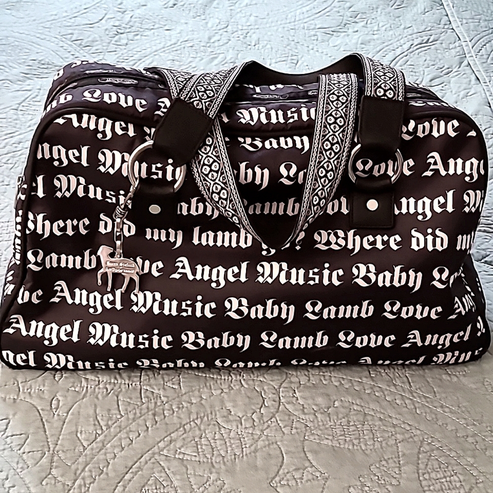 L.A.M.B GWEN STEFANI LESPORTSAC WEEKENDER RARE GUITARSTRAP HANDLES